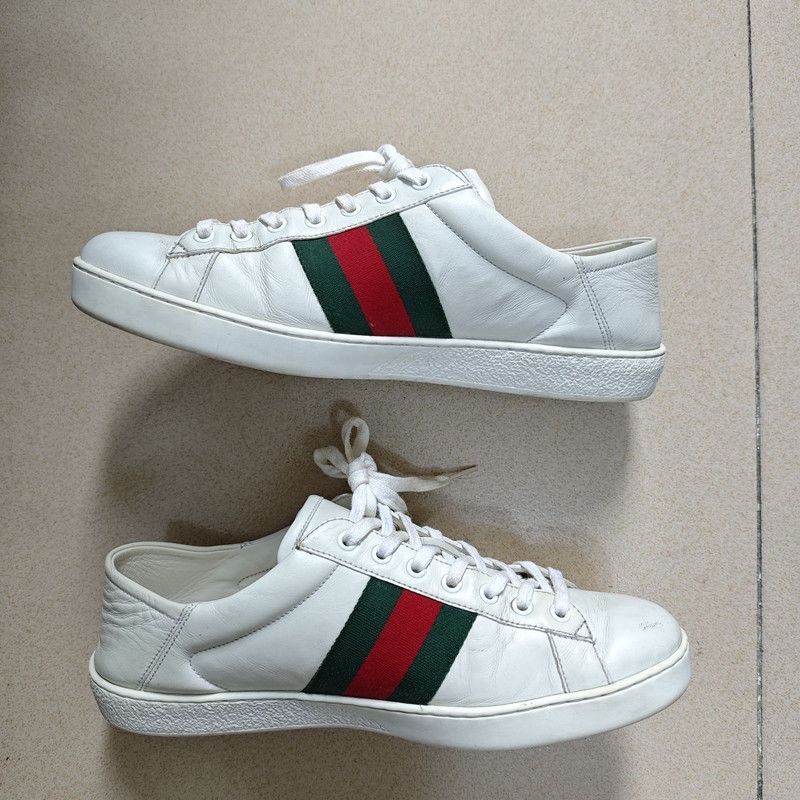 Gucci Gucci Ace Low-Top Fashion Sneakers for Men 0079 Size US 9.5 / EU 42-43 - 7 Thumbnail