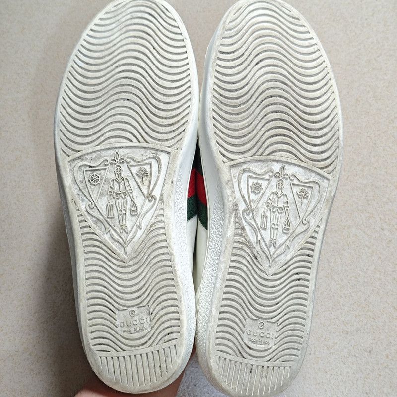 Gucci Gucci Ace Low-Top Fashion Sneakers for Men 0079 Size US 9.5 / EU 42-43 - 4 Thumbnail