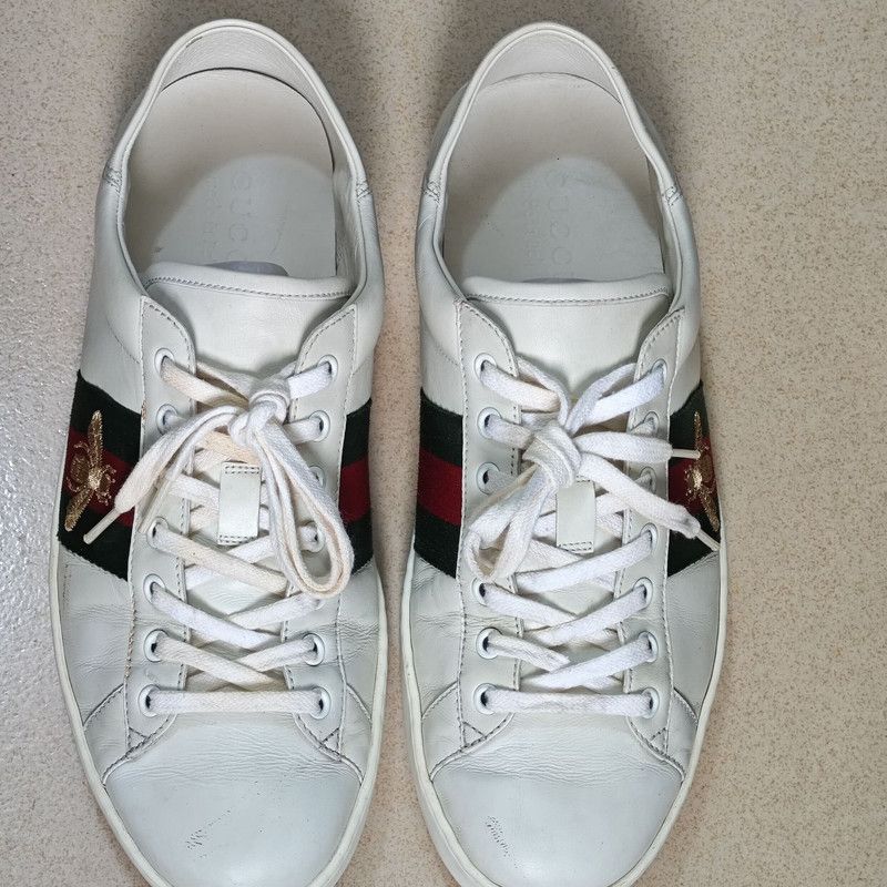 Gucci Gucci Ace Low-Top Fashion Sneakers for Men 0079 Size US 9.5 / EU 42-43 - 2 Thumbnail