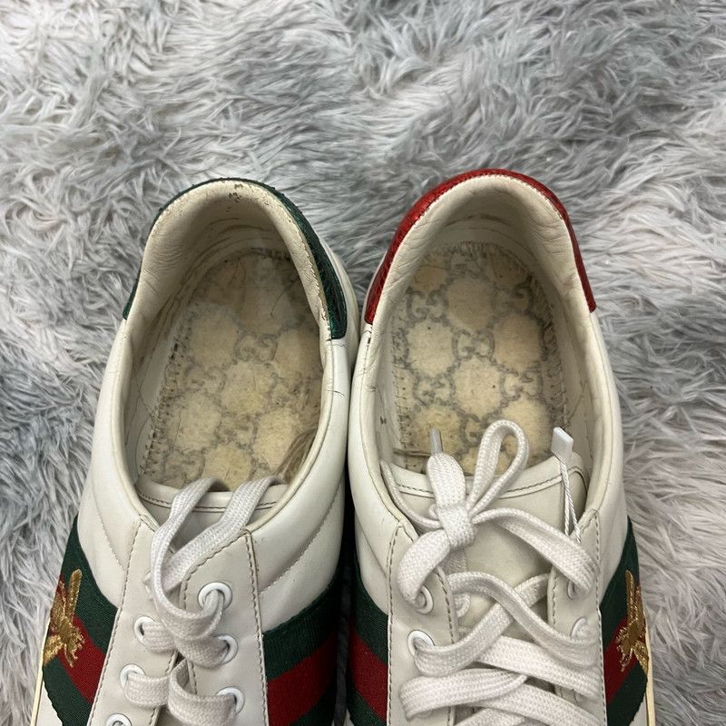 Gucci Gucci Ace Leather Fashion Sneakers for Men 0079 Size US 9.5 / EU 42-43 - 3 Thumbnail