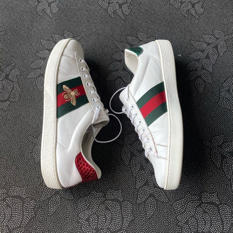 Gucci Gucci Ace Leather Fashion Sneakers for Men 0079 Size US 8 / EU 41 - 6 Thumbnail