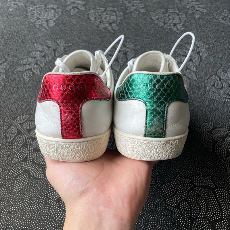 Gucci Gucci Ace Leather Fashion Sneakers for Men 0079 Size US 8 / EU 41 - 3 Thumbnail