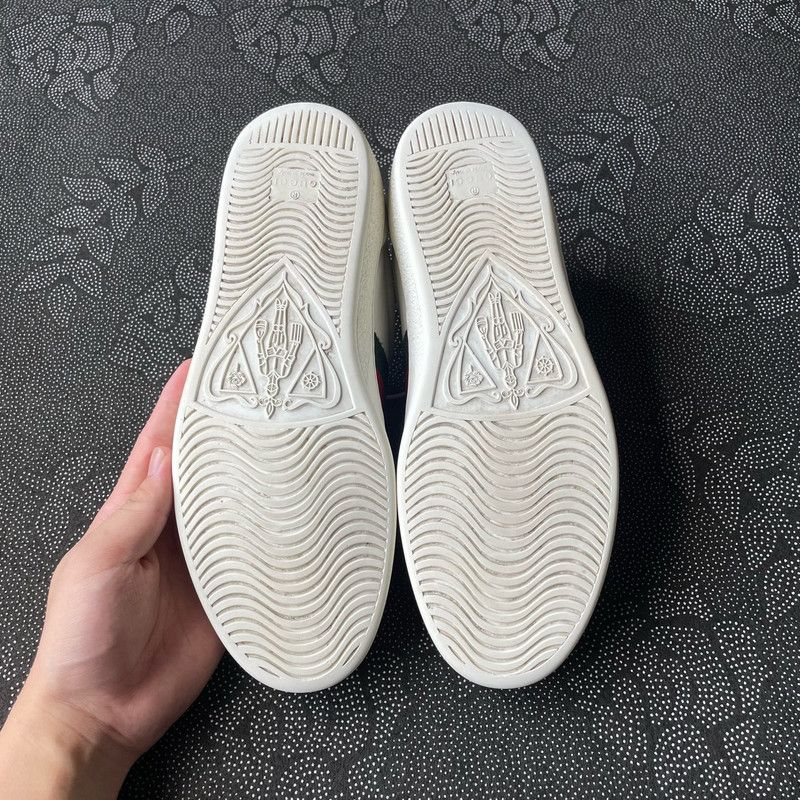 Gucci Gucci Ace Leather Fashion Sneakers for Men 0079 Size US 8 / EU 41 - 4 Thumbnail