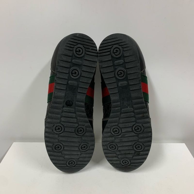 Gucci Gucci Black Leather Low Top Sneakers for Men and Women 0079 Size US 6.5 / EU 39-40 - 7 Thumbnail