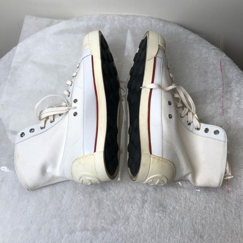 Gucci Gucci High-Top Sneakers with Red and Green Stripe 0079 Size US 8 / EU 41 - 5 Thumbnail