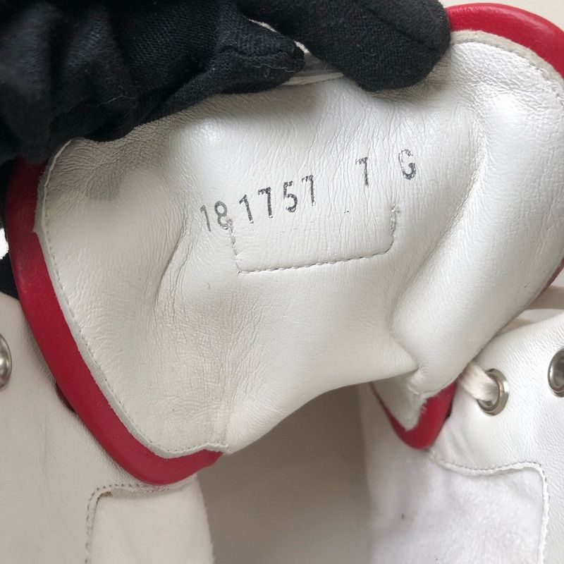 Gucci Gucci High-Top Sneakers with Red and Green Stripe 0079 Size US 8 / EU 41 - 10 Thumbnail