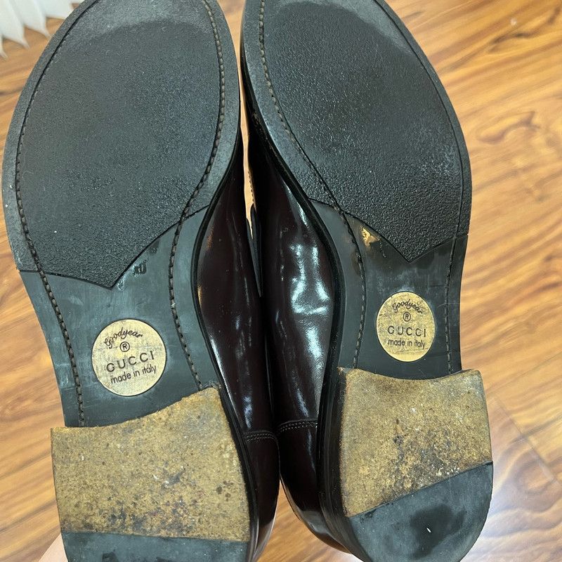 Gucci Gucci Brown Leather Casual Loafers for Men 0079 Size US 8.5 / EU 41-42 - 12 Thumbnail