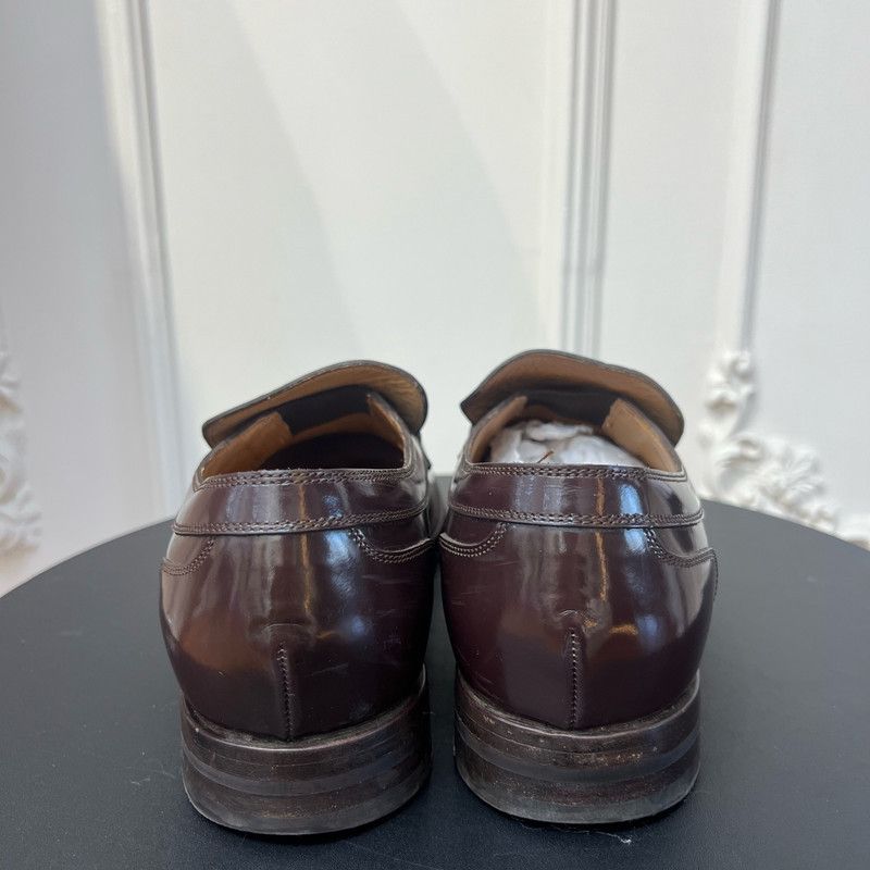 Gucci Gucci Brown Leather Casual Loafers for Men 0079 Size US 8.5 / EU 41-42 - 3 Thumbnail