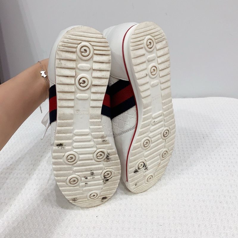 Gucci Gucci White Casual Sneakers for Everyday Wear 0079 Size US 5.5 / EU 38 - 8 Thumbnail