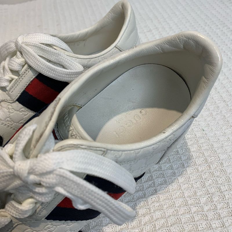 Gucci Gucci White Casual Sneakers for Everyday Wear 0079 Size US 5.5 / EU 38 - 13 Thumbnail