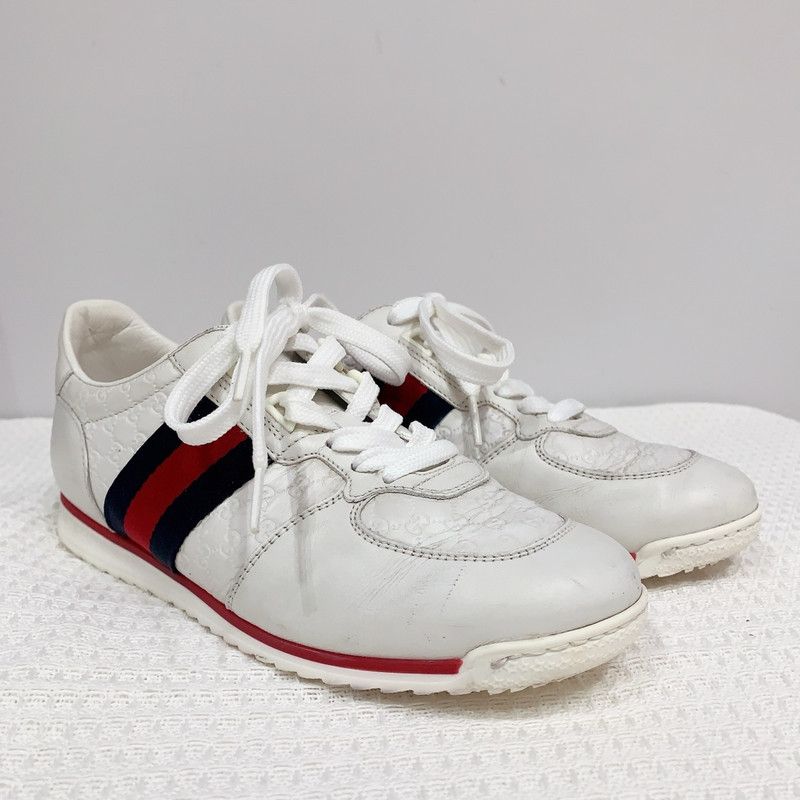 Gucci Gucci White Casual Sneakers for Everyday Wear 0079 Size US 5.5 / EU 38 - 3 Thumbnail