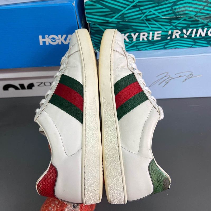 Gucci Gucci Ace Leather Fashion Sneakers for Men 0079 Size US 8.5 / EU 41-42 - 8 Thumbnail