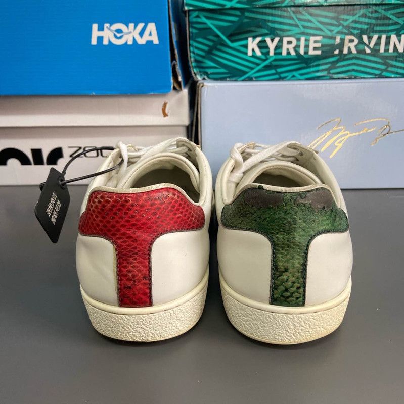 Gucci Gucci Ace Leather Fashion Sneakers for Men 0079 Size US 8.5 / EU 41-42 - 3 Thumbnail