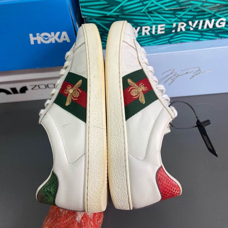 Gucci Gucci Ace Leather Fashion Sneakers for Men 0079 Size US 8.5 / EU 41-42 - 7 Thumbnail
