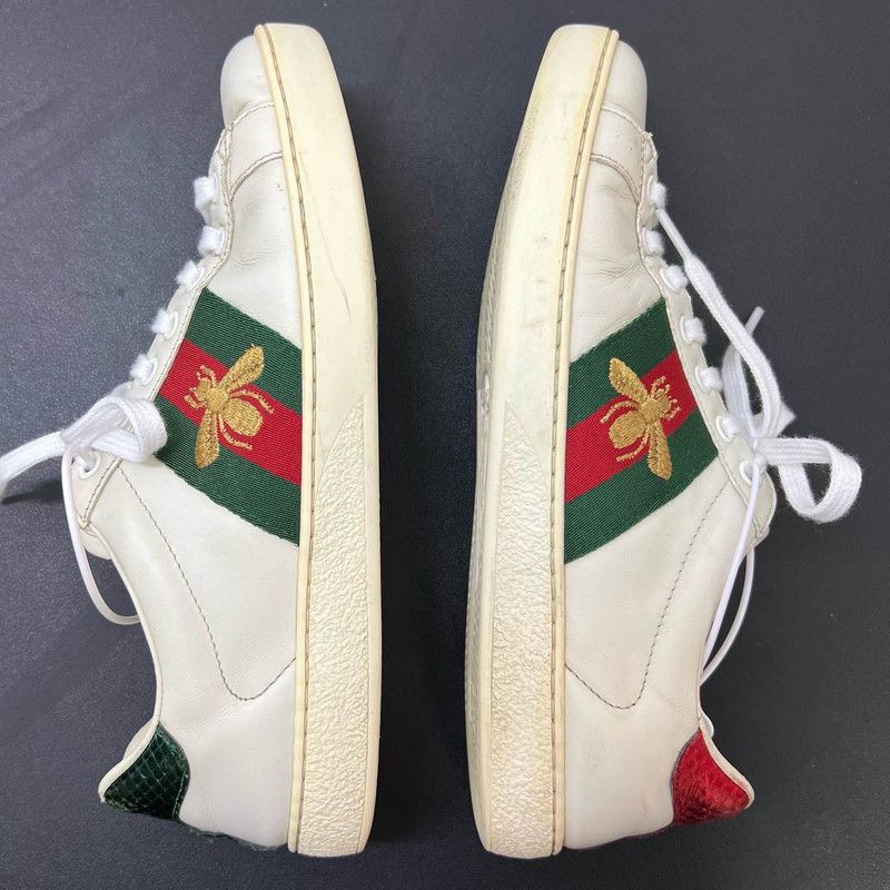 Gucci Gucci Ace Leather Fashion Sneakers for Men 0079 Size US 8.5 / EU 41-42 - 8 Thumbnail