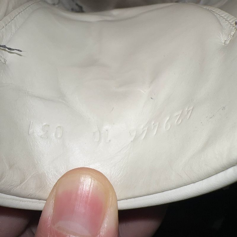 Gucci Gucci Ace Leather Sneakers in White and Green 0079 Size US 10.5 / EU 43-44 - 5 Thumbnail