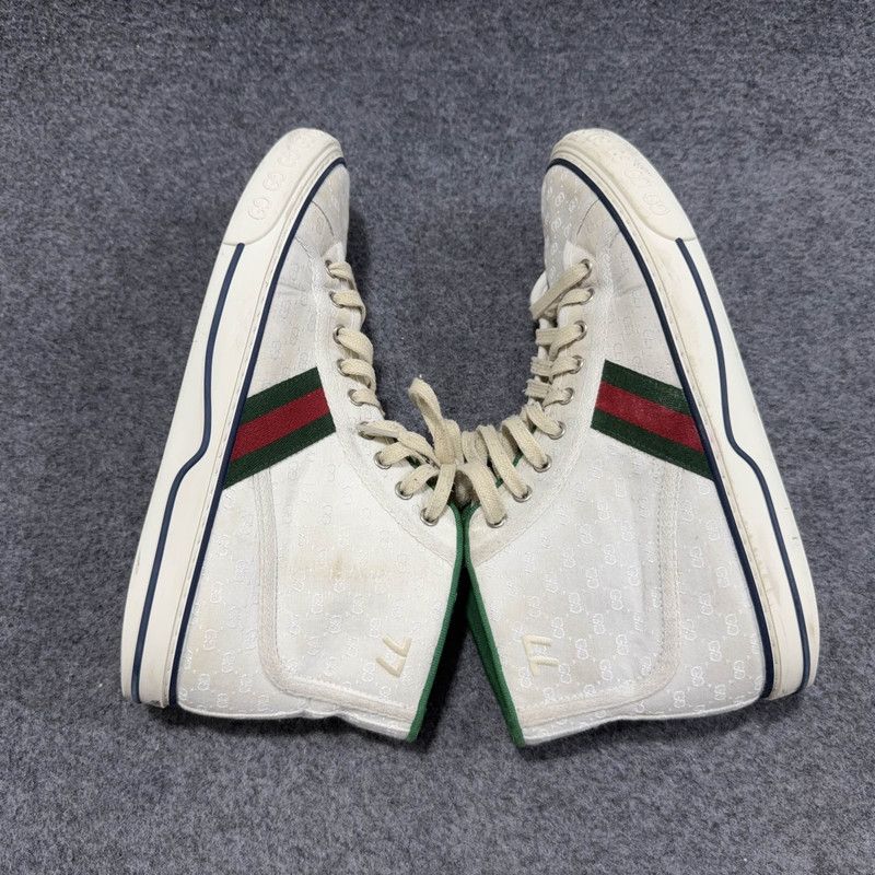 Gucci Gucci Tennis 1977 High-Top Fashion Sneakers 0079 Size US 8 / EU 41 - 11 Thumbnail
