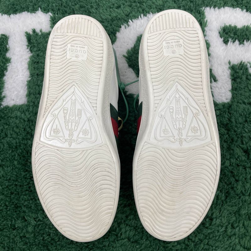 Gucci Gucci Ace Tiger Embroidered Sneakers for Men 0079 Size US 9.5 / EU 42-43 - 4 Thumbnail
