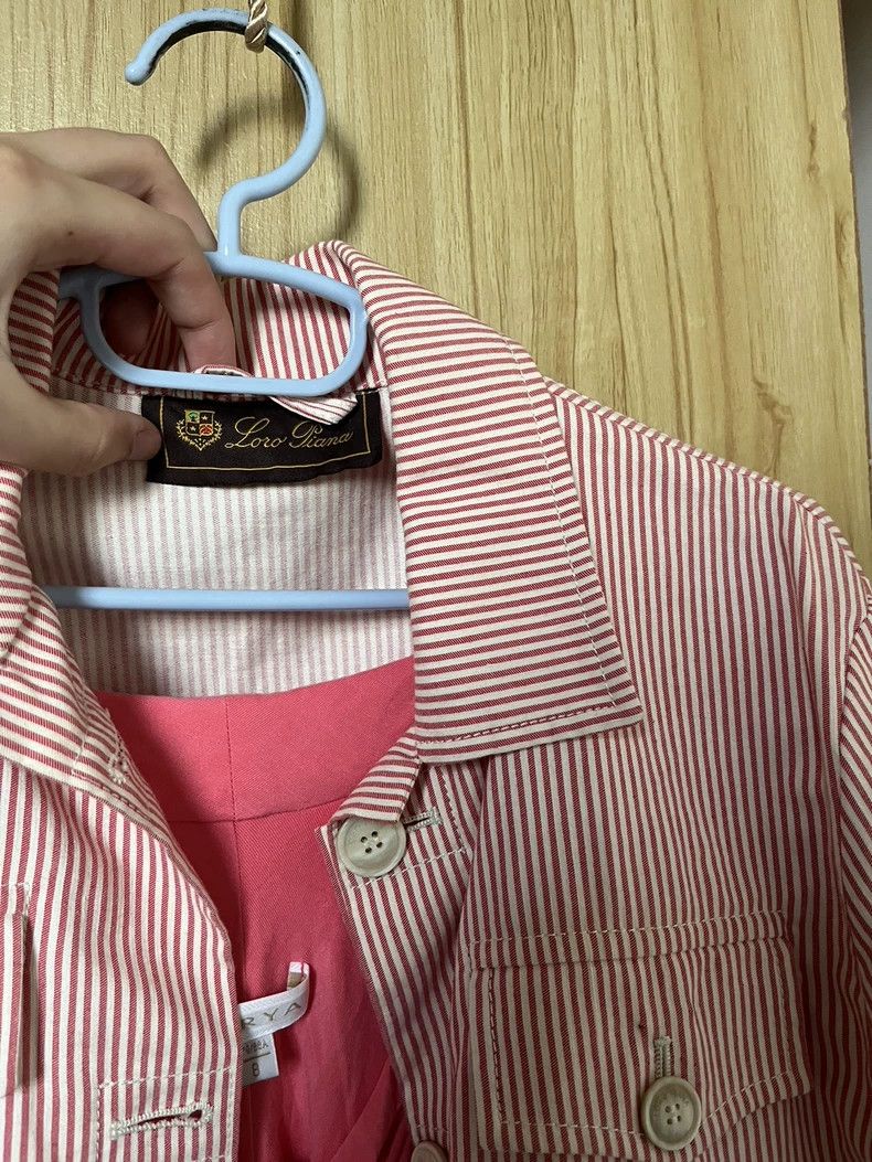 Loro Piana Loro Piana Striped Denim Jacket S Size US S / EU 44-46 / 1 - 3 Thumbnail