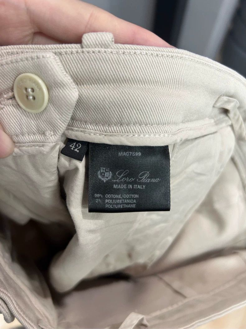 Loro Piana Loro Piana Beige Cotton Casual Pants Size US 31 - 3 Thumbnail
