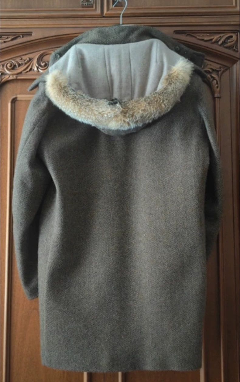 Loro Piana Loro Piana Cashmere Coat with Fur Collar Size US L / EU 52-54 / 3 - 3 Thumbnail