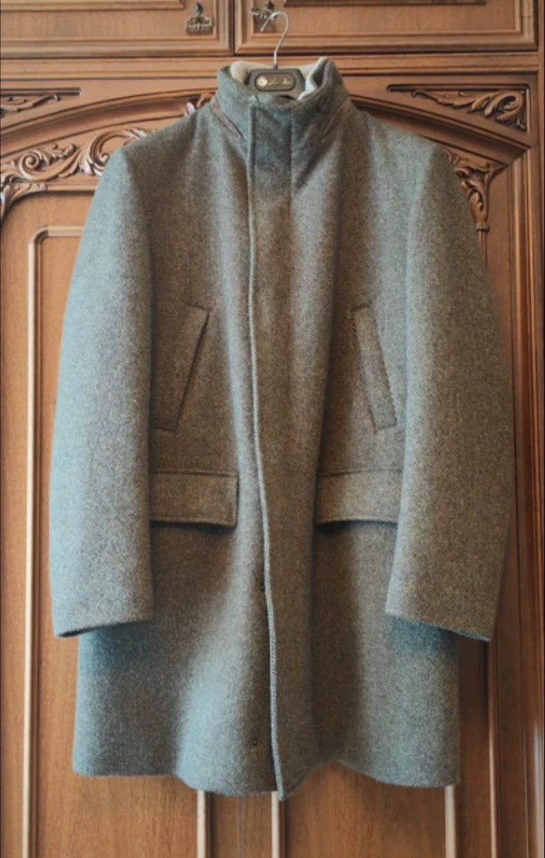 Loro Piana Loro Piana Cashmere Coat with Fur Collar Size US L / EU 52-54 / 3 - 2 Thumbnail