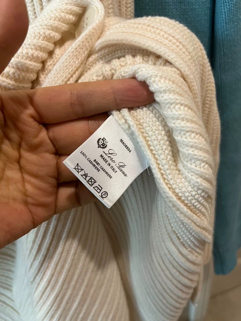 Loro Piana Loro Piana Beige Babycashmere Cardigan Coat Size US L / EU 52-54 / 3 - 3 Thumbnail