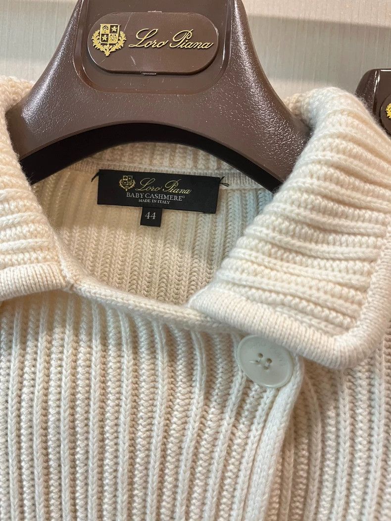 Loro Piana Loro Piana Beige Babycashmere Cardigan Coat Size US L / EU 52-54 / 3 - 2 Thumbnail