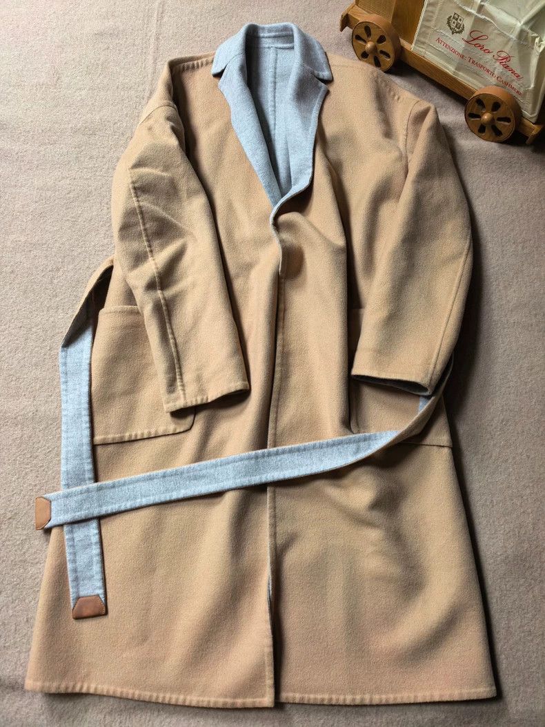 Loro Piana Loro Piana Long Double-Faced Cashmere Coat Size US M / EU 48-50 / 2 - 2 Thumbnail