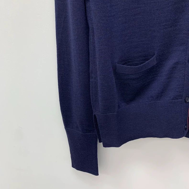 Loro Piana Loro Piana Blue Wool Knit Cardigan Size US S / EU 44-46 / 1 - 4 Thumbnail