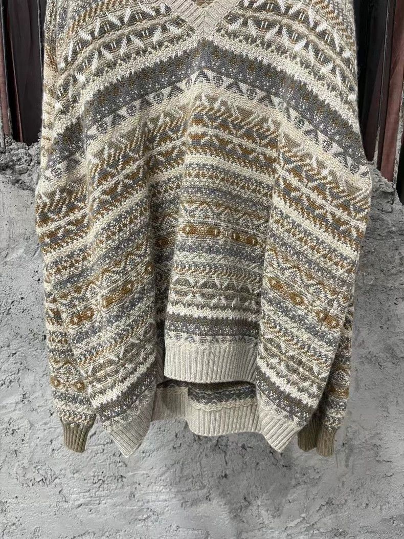 Loro Piana Loro Piana Patterned V-Neck Sweater Size US XL / EU 56 / 4 - 4 Thumbnail