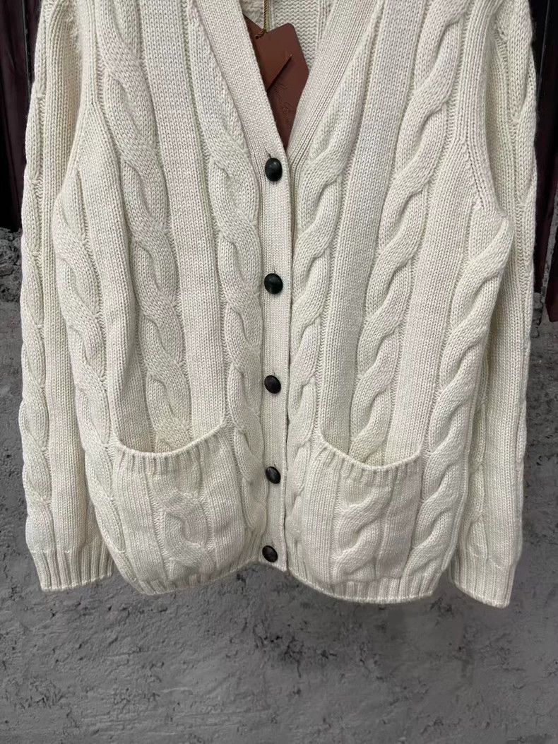 Loro Piana Loro Piana Cashmere Cable Knit Cardigan Size US XS / EU 42 / 0 - 4 Thumbnail