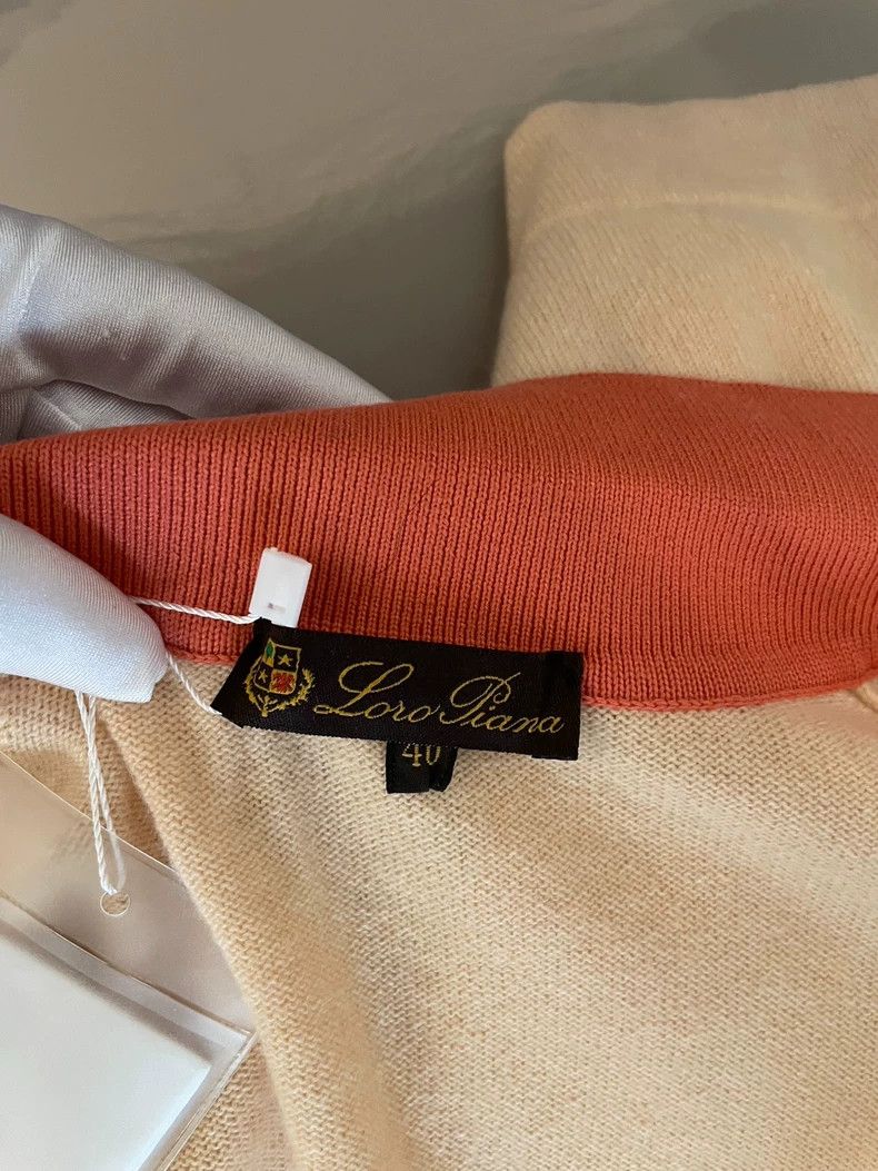 Loro Piana Loro Piana Beige Cashmere Cardigan Size US M / EU 48-50 / 2 - 2 Thumbnail
