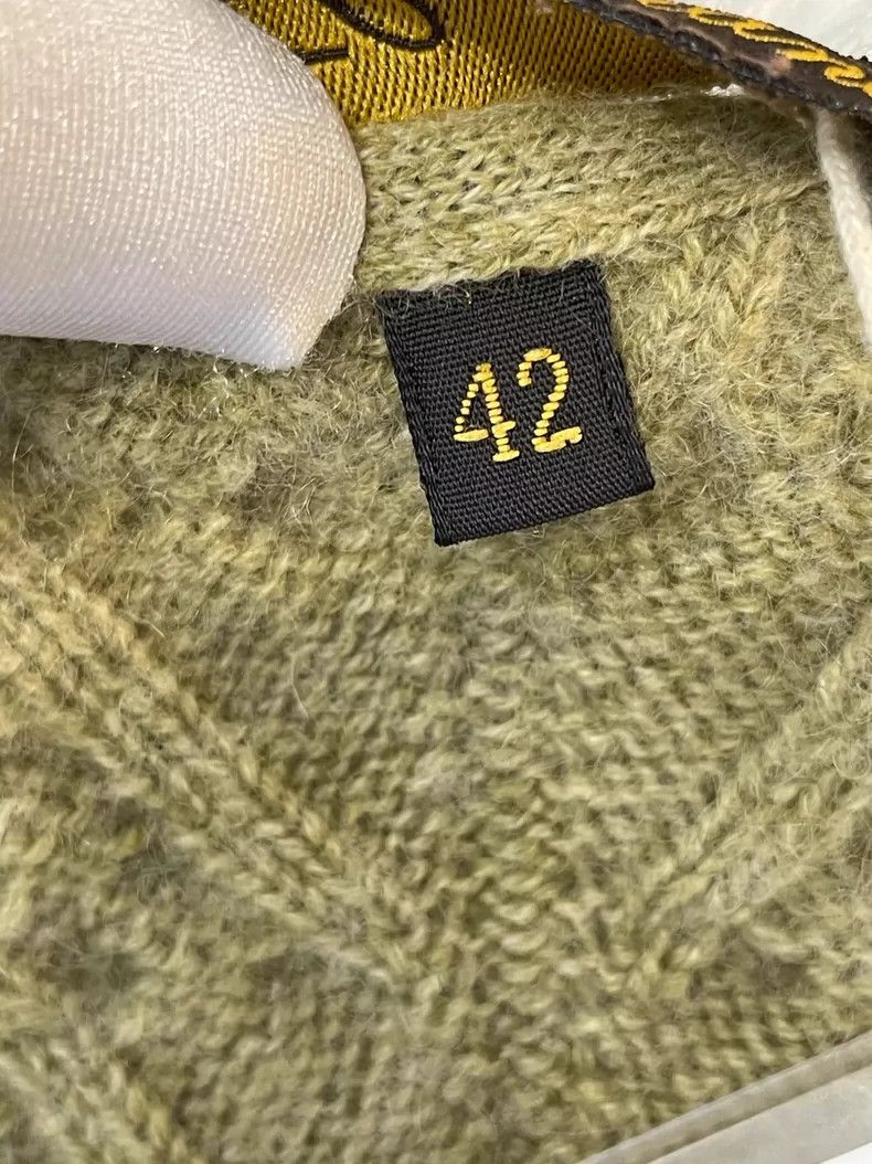 Loro Piana Loro Piana Green Cashmere Cable Knit Sweater Size US L / EU 52-54 / 3 - 4 Thumbnail