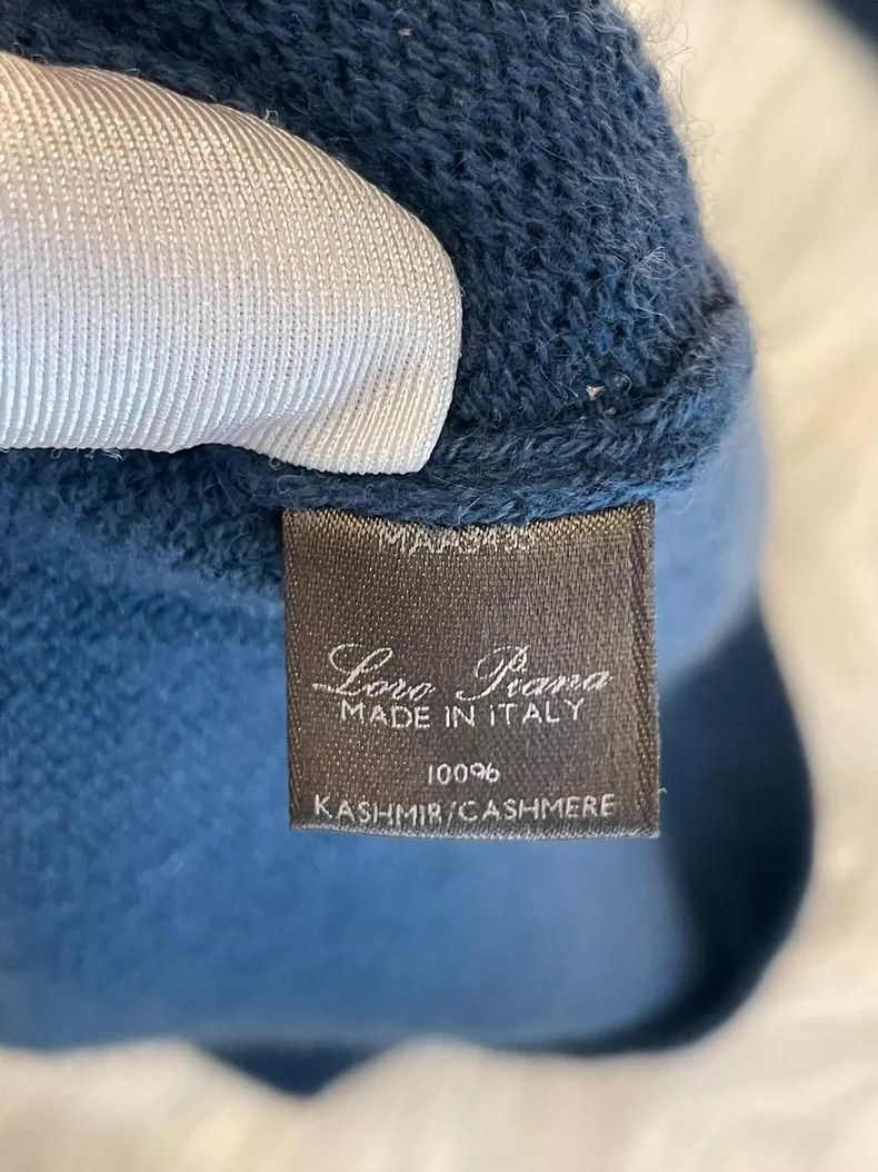 Loro Piana Loro Piana Blue Cashmere Sweater Size US L / EU 52-54 / 3 - 5 Thumbnail