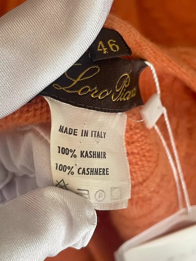 Loro Piana Loro Piana Orange Cashmere Sweater Size US M / EU 48-50 / 2 - 3 Thumbnail