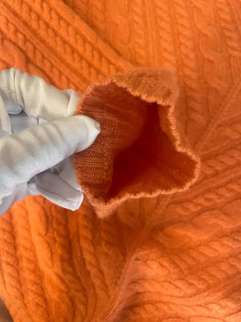 Loro Piana Loro Piana Orange Cashmere Sweater Size US M / EU 48-50 / 2 - 6 Thumbnail