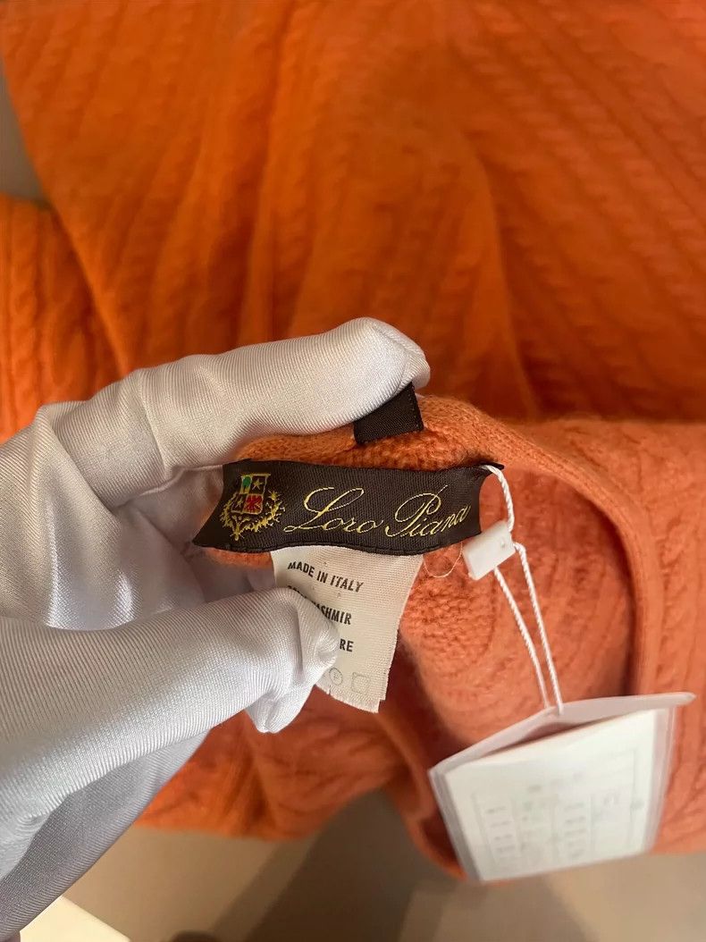 Loro Piana Loro Piana Orange Cashmere Sweater Size US M / EU 48-50 / 2 - 5 Thumbnail