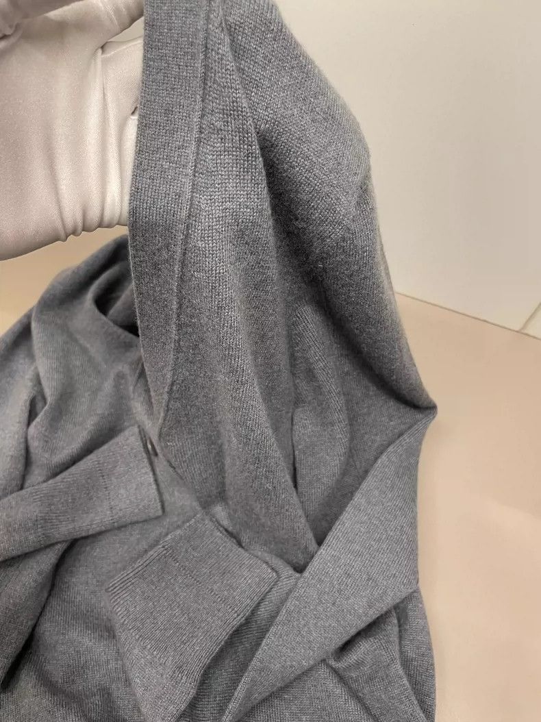 Loro Piana Loro Piana Gray Cashmere Cardigan Size US M / EU 48-50 / 2 - 8 Thumbnail