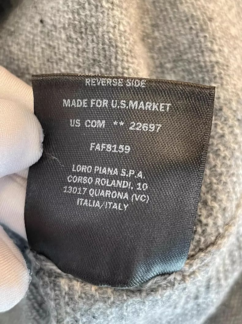 Loro Piana Loro Piana Gray V-Neck Cashmere Vest Size US M / EU 48-50 / 2 - 2 Thumbnail