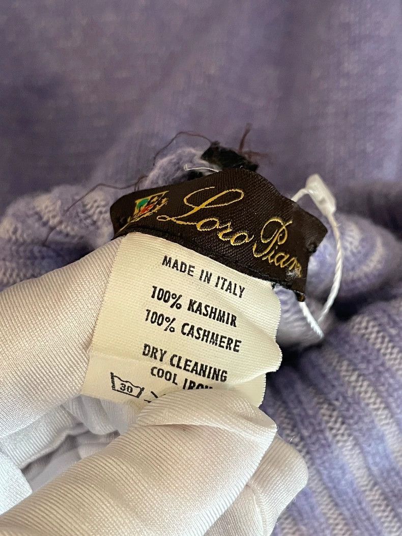 Loro Piana Loro Piana Purple Turtleneck Cashmere Sweater Size US L / EU 52-54 / 3 - 6 Thumbnail