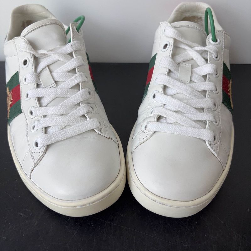 Gucci Gucci Ace Embroidered Fashion Sneakers for Women 0079 Size US 4.5 / IT 34.5 - 9 Thumbnail