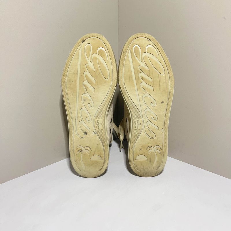 Gucci Gucci Vintage High-Top Canvas Sneakers for Women 0079 Size US 5 / IT 35 - 4 Thumbnail