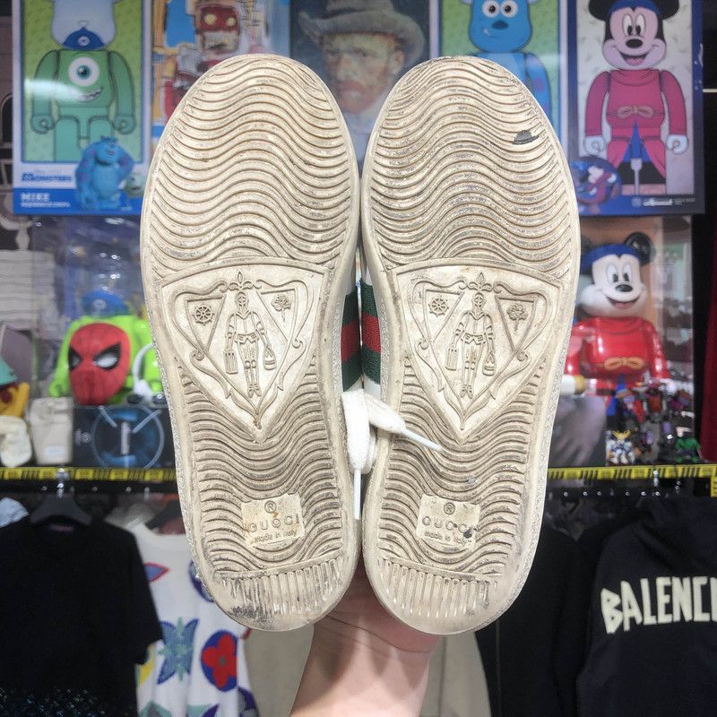Gucci Gucci Ace Low-Top Sneakers with Bee 0079 Size US 5.5 / IT 35.5 - 4 Thumbnail