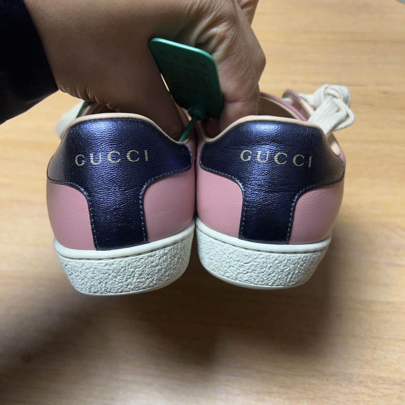 Gucci Gucci Ace Series Embroidered Low-Top Sneakers 0079 Size US 4 / IT 34 - 3 Thumbnail
