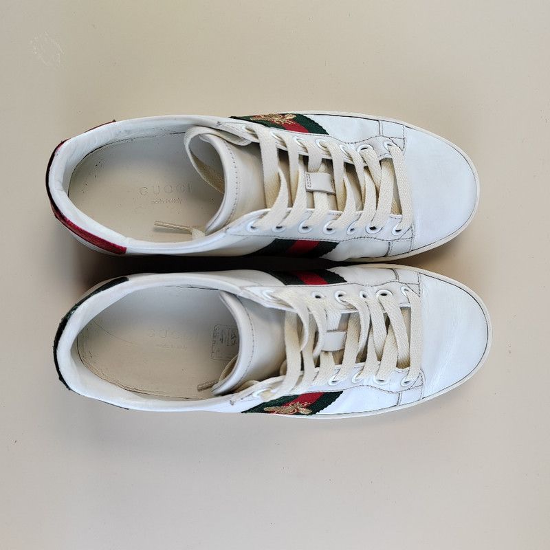 Gucci Gucci Ace Embroidered Fashion Sneakers for Women 0079 Size US 5 / IT 35 - 6 Thumbnail
