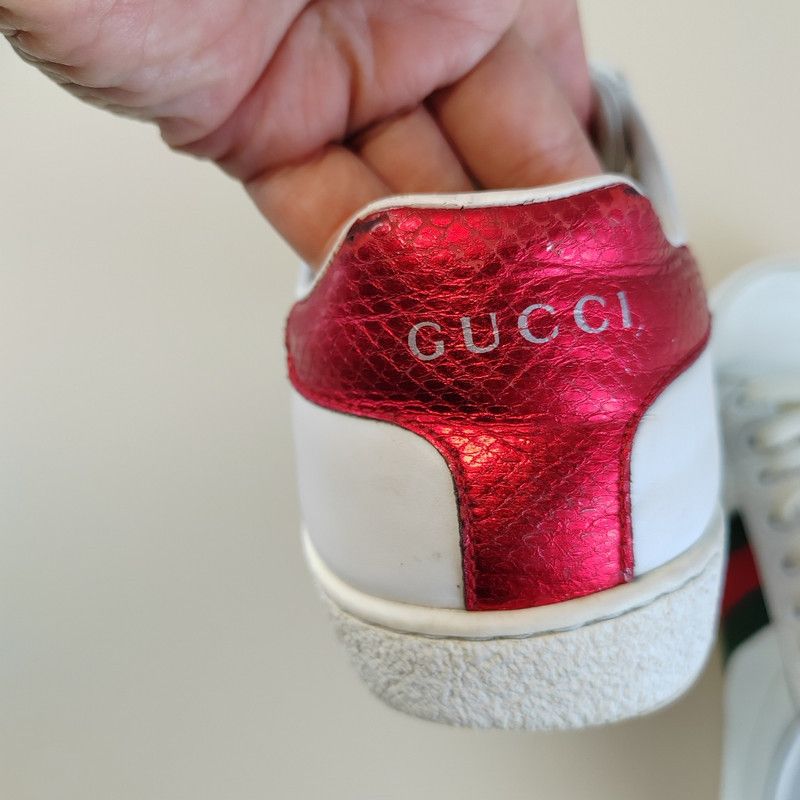 Gucci Gucci Ace Embroidered Fashion Sneakers for Women 0079 Size US 5 / IT 35 - 14 Thumbnail