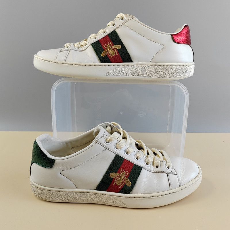 Gucci Gucci Ace Embroidered Fashion Sneakers for Women 0079 Size US 5 / IT 35 - 7 Thumbnail