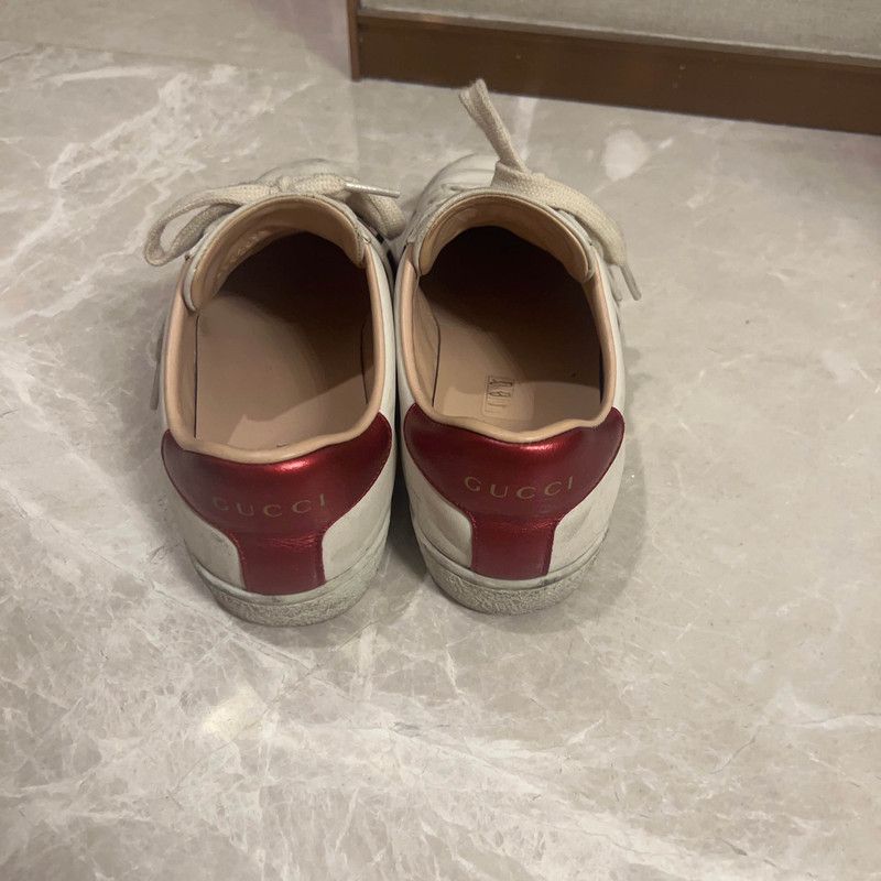 Gucci Gucci ACE Embroidered Lace-Up Sneakers Women's 0079 Size US 5 / IT 35 - 3 Thumbnail
