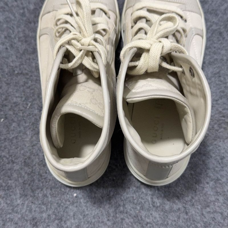 Gucci Gucci Monogram High-Top Casual Canvas Sneakers 0079 Size US 6 / IT 36 - 9 Thumbnail